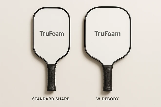 TruFoam pickleball paddles shape options - 111