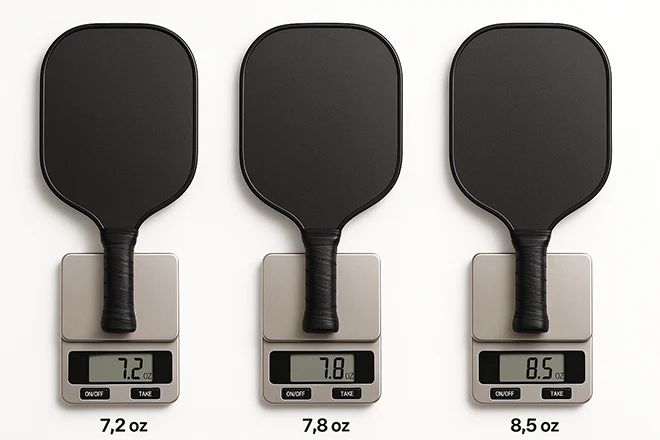 TruFoam pickleball paddles weight options - 111