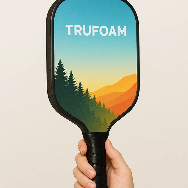 custom TruFoam pickleball paddles with printing - 111