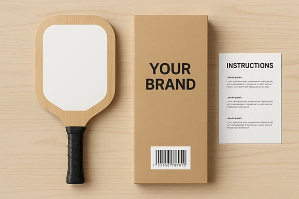 private label and oem support for wooden pickleball paddle - 111