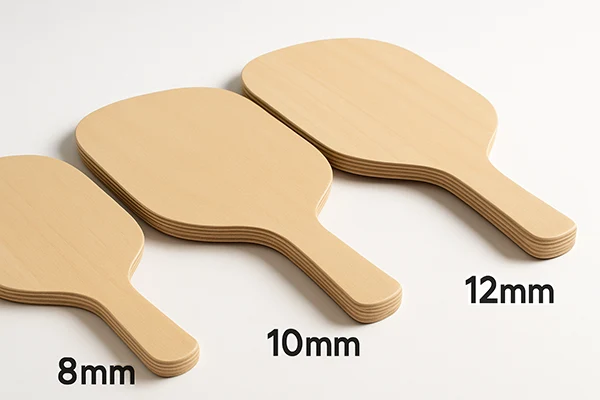 wooden pickleball paddle thickness - 111