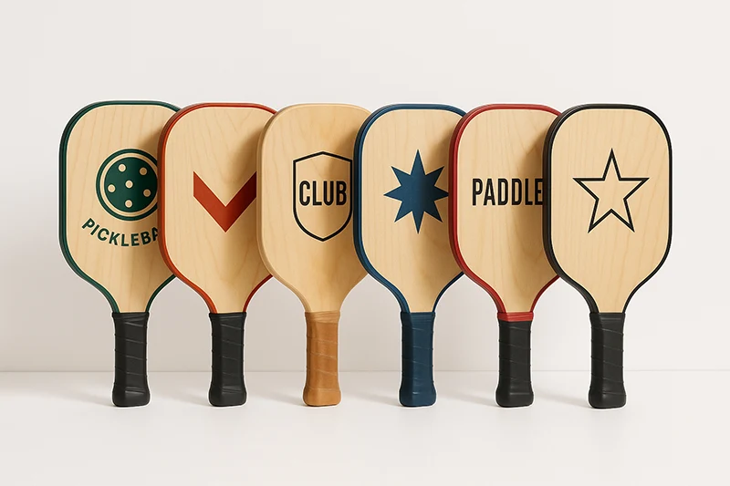 wooden pickleball paddles showcase - 111