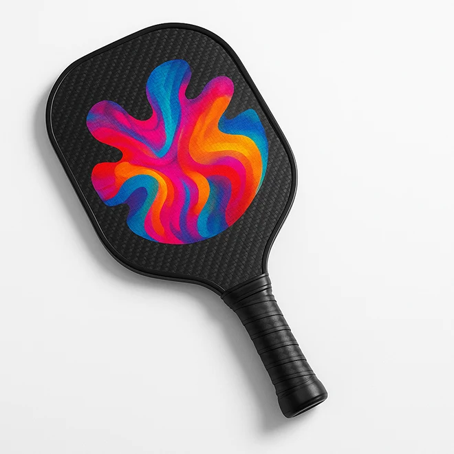 custom 3k carbon fiber pickleball paddle with printing - 111