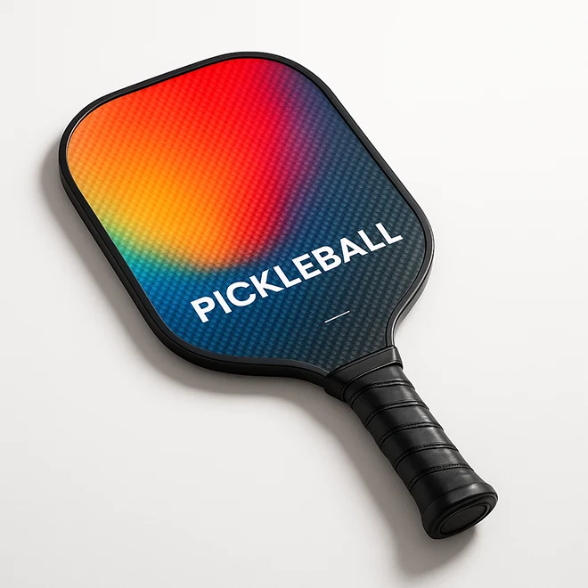 custom carbon fiber pickleball paddle with printing - 111