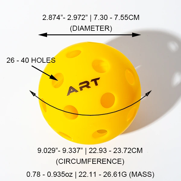 pickleball ball size