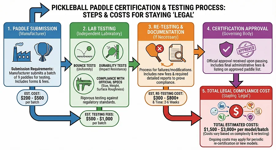 certification and testing process for pickleball paddles - 1